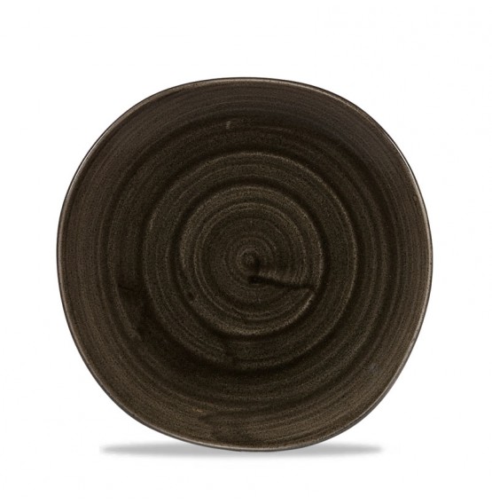 Patina Iron Black Organic Round Plate
